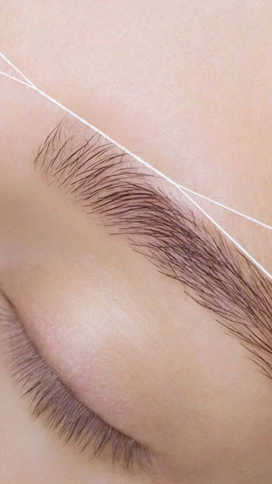 Eyebrow, thread hair removal